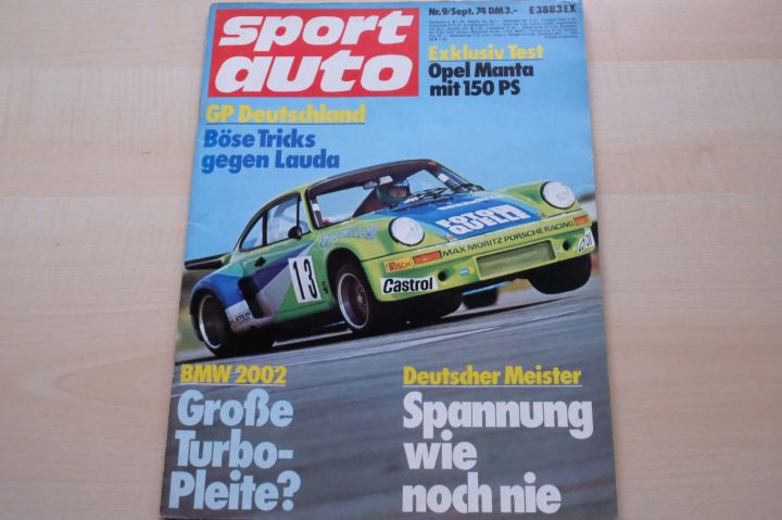 Deckblatt Sport Auto (09/1974)